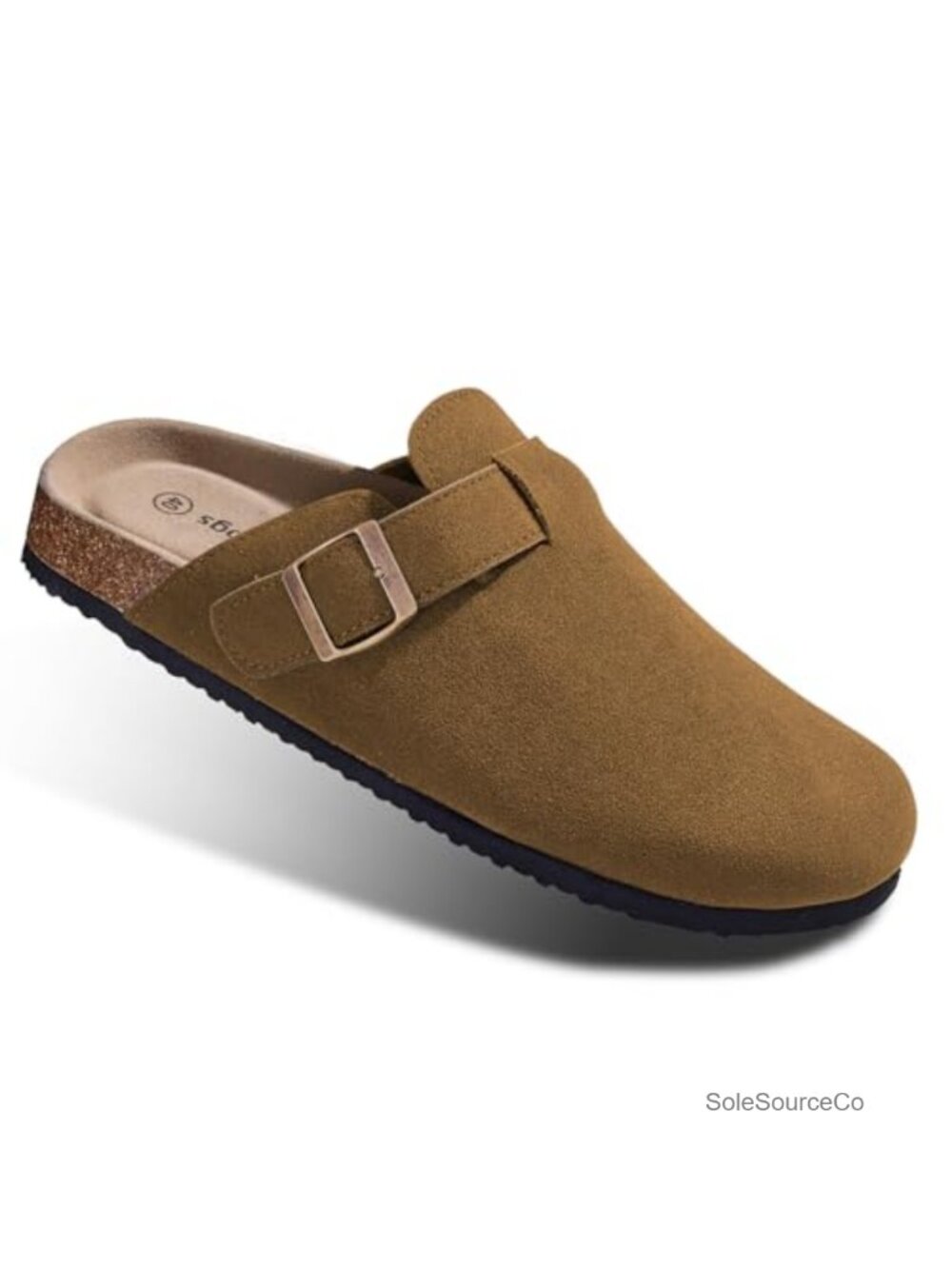 Women's Fleece Lined Suede Mules Clogs Slip On Arch Support Comfort